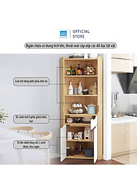 Tủ Gỗ Góc Tường Hình Tam Tam Giác Phù Hợp Đặt Tại Phòng Ăn, Phòng Bếp, Phòng Khách SIB DECOR KG31