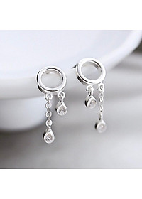 Bông tai hạt đá