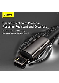 Cáp sạc nhanh, siêu bền C to IP 20W Baseus Tungsten Gold dùng cho iPhone 12/ iP11 Series/ iPXS Max (20W, Fast Charging & Data Cable)- Hàng chính hãng