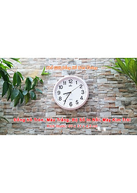 Đồng hồ Treo Tường Cao cấp KIM TRÔI EASTAR Tròn 31cm - Số Nổi 3D - Tặng Pin Maxell - BH 1 Năm