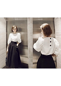 Áo Cổ Tròn Tay Bo Hella