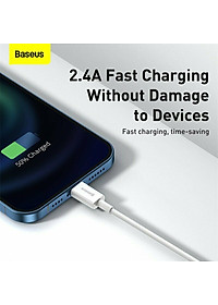 Cáp sạc cho iPhone/ iPad Baseus Superior Series Fast Charging Data Cable USB to iP (2.4A, 480Mbps, Fast charge, ABS/ TPE Cable)- Hàng chính hãng