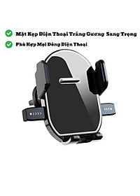 Giá Đỡ Điện Thoại trên Ô Tô, Kẹp Điện Thoại dạng Thác đổ, Không Chắn Tầm Nhìn gắn táp lô, Kính lái ô tô - Thương Hiệu RIBI - Hàng Chính Hãng