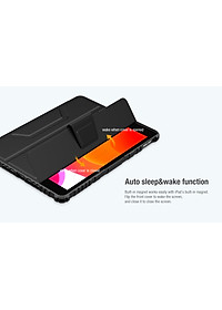 Bao da cao cấp cho iPad 10.2 inch 2019/2020 hàng chính hãng Nillkin Bumper Leather có nắp bảo vệ camera