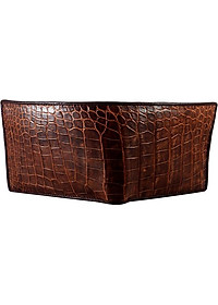 Ví Nam Da Cá Sấu Gai Bụng Huy Hoàng HT2202 (12.5 x 10 cm) - Nâu Đỏ