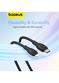 Cáp Sạc Nhanh Baseus Pudding Series Type C to Ln 20W dùng cho iPhone iPad (Fast Charging Data Cable) - Hàng Chính Hãng