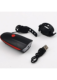 Đèn Pha Xe Đạp Có Còi/Kèn - Pin Mạnh 1200mAh - Sáng Tới 5 Giờ Liên Tục - 3 Chế Độ Sáng - Còi To - Chống Nước - Màu Đỏ - Chính hãng DoDoDios