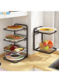 Kệ để vung nồi nhiều tầng tùy chọn HOBBY Home Decor KNV1 - đặt dưới bếp hoặc dán lên tường