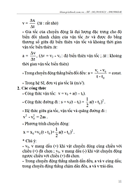 Sổ Tay Vật Lí Trung Học Phổ Thông (Lớp 10 - 11 - 12)