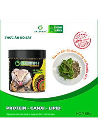 Thức ăn bò sát Rồng Úc GREENABC - Bearded Dragon – Hàm lượng protein 44.9% giúp tăng trưởng nhanh, lên màu đẹp, phát triển toàn diện – Hộp 68g