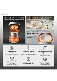 Nồi cơm điện 1,5L Bear DFB-J40Q5 (RC-4H40Y) Hàng Chính Hãng