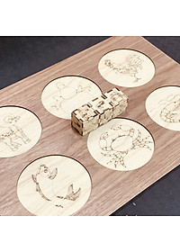 Cờ Lắc Bầu Cua Bằng Gỗ Siêu Bền Trò Chơi Dân Gian Việt Nam Dịp Lễ Tết Giúp Cả Nhà Giải Trí Vui Nhộn