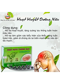 HOẠT HUYẾT DƯỠNG NÃO - NĂNG ĐỘNG - TĂNG CƯỜNG LƯU THÔNG TUẦN HOÀN NÃO