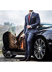 Khăn Cài Túi Áo Vest - Pocket Square - Phụ Kiện Cài Áo đỏ retro