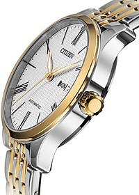 Đồng Hồ Nam Citizen Dây Thép Không Gỉ NH8354-58A - Mặt Trắng