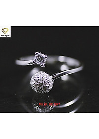 Nhẫn bạc Ý 925 Huệ Ngân cầu Qủa Cầu RR1284