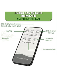 Máy xông tinh dầu VINBUY bầu tiên, máy phun sương tạo ẩm, máy xông tinh dầu phòng ngủ, spa, tự động, chuyên dụng phòng lớn led 07 màu - Hàng chính hãng