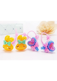 Dây thun cột tóc cho bé - combo 10 cái, 1 mẫu 2 cái dễ cho bé cột hai bên tóc ( mẫu ngẫu nhiên )