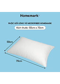 Ruột Gối Microfiber Lông Vũ Nhân Tạo Homemark - Siêu Mềm, Chống Xẹp, Thoáng Khí, Kháng Khuẩn