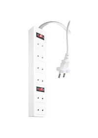 Ổ cắm Điện Quang ĐQ 001A-01 (6 lỗ 2 chấu)