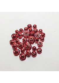 Nắp Chụp Ốc Trang Trí Xe Máy 3D Đủ Màu (Bộ 30 Con Đủ Size)
