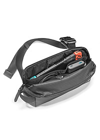 TÚI ĐEO CHÉO TOMTOC (USA) LIGHTWEIGHT CODURA SLING BAG BLACK (H02-A04D) - HÀNG CHÍNH HÃNG