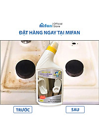 Làm Sạch Tẩy Trắng Đồ Dùng Bằng Sứ SMART TS - Bồn Cầu, Bồn Tắm, Bồn Rửa - Trắng Ngay Sau 5 Phút Không Cần Cọ Rửa - Tặng Kèm Chổi Lông -                      