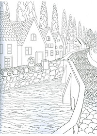 Countryside - Adults Colouring Book (Sách tô màu dành cho người lớn: Nông Thôn)