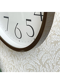 Đồng hồ Rhythm CMG623NR06- Kt 25.5 x 3.5cm, 470g, Vỏ nhựa. Dùng Pin.