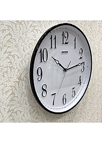 Đồng hồ treo tường Nhật Bản Rhythm CMG580NR02 – Kích Thước 33.8 x 4.0cm, 810g, vỏ nhựa cao cấp, Dùng PIN.