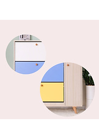 TỦ GIÀY GỖ CAO CẤP OHAHA PHỐI NHIỀU MÀU 01 - TG054