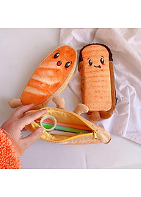 Túi Đựng Bút Hình Bánh Mì Nhồi Bông Sáng Tạo Vui Nhộn Sức Chứa Lớn - Hàng Chính Hãng