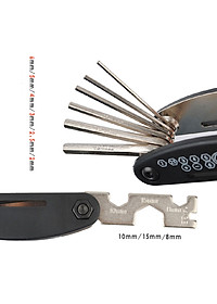 Túi Vá Săm Lốp Xe Đạp Sửa Chữa Đa Năng 10 in 1 Mini Khẩn Cấp (Bản nâng cấp có túi và Thanh nạy bằng kim loại) MaiLee