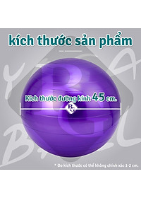 [65cm] KHÔNG KÈM BƠM Bóng tập Yoga Bóng Yoga Tròn Cỡ Đại 65cm Cao Cấp BG (hàng nhập khẩu)