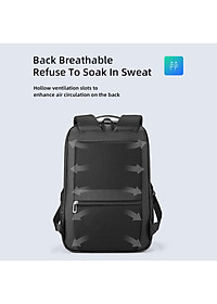 Balo Văn Phòng Nhiều Lớp Chống Nước Chống Trộm Đựng Máy Tính Xách Tay Có Cổng Usb Tiện Dụng Mark Ryden