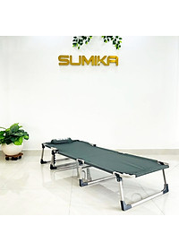 Giường xếp gọn thư giãn văn phòng SUMIKA 183 – Khung thép, vải lưới Oxford, tải trọng 450kg