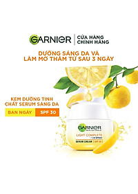 Kem dưỡng serum Garnier sáng da ban ngày và măt nạ ngủ ban đêm Light Complete 50ml 