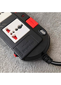 Ổ cắm điện Điện Quang cao cấp 4 lỗ 3 chấu - 4 công tắc riêng - dây dài 2m/5m ĐQ ESK SM740SL Chịu tải cao 2500W