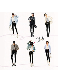 Quần tregging nữ Choobe cạp cao chất vải cao cấp thun ôm dày dặn co giãn tốt Q13