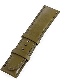 Dây đồng hồ nam nữ Huy Hoàng da bò size lớn màu rêu HT8137