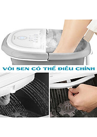 Bồn ngâm chân thải độc massage OKACHI JP-250 cao cấp, đèn hồng ngoại, làm ấm nước lưu thông máu