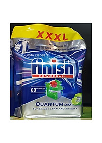 Viên rửa bát Finish Quantum Max 60 Viên 14 in 1 - Hanoimart