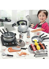 Đồ Chơi Nhà Bếp Nấu Ăn 36 Món Đồ Chơi Giáo Dục Phát Triển Kỹ năng Cho Trẻ Em