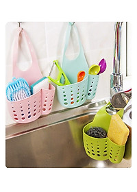 Combo 2 giỏ nhựa treo bồn rửa chén tiện lợi - Màu ngẫu nhiên- Hàng chính hãng