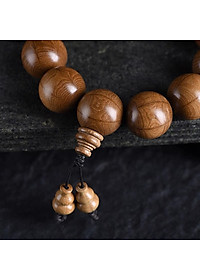 VÒNG TAY CHUỖI GỖ LỤC ĐẠO MỘC LIÊN HOA 15 ly TẶNG HỘP ĐỰNG