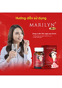 Liệu trình tăng nội tiết tố nữ Marilyn Plus Dân Khang giảm khô hạn tăng sinh lý nữ hộp 30 viên