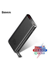 Pin dự phòng sạc nhanh Baseus Starlight Digital Display 20000mAh (22.5W, PD/ Quick Charge Dualway Power Bank) – Hàng chính hãng
