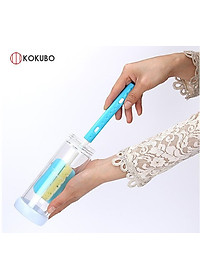 Dụng cụ cọ rửa bình nước, chai lọ cán dài Kokubo - Made in Japan