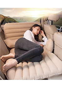 Đệm giường hơi xe ô tô loại tốt - đệm hơi ghế sau ô tô vải nhung dùng cho ô tô bán tải ô tô 5 chỗ, ô tô 7 chỗ