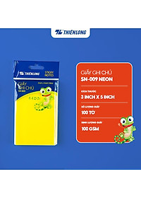 Giấy ghi chú - Giấy notes Neon Thiên Long - Nhiều kích thước